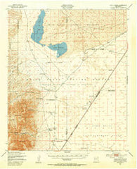 Lake Lucero New Mexico Historical topographic map, 1:62500 scale, 15 X 15 Minute, Year 1947