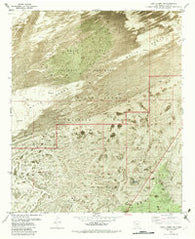 Lake Lucero NE New Mexico Historical topographic map, 1:24000 scale, 7.5 X 7.5 Minute, Year 1982