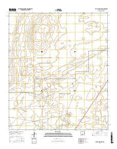 Lake Lucero NE New Mexico Current topographic map, 1:24000 scale, 7.5 X 7.5 Minute, Year 2017