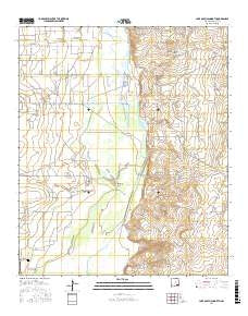 Lake McMillan North New Mexico Current topographic map, 1:24000 scale, 7.5 X 7.5 Minute, Year 2017