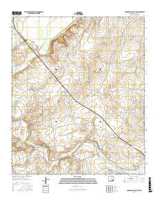 Lake McMillan South New Mexico Current topographic map, 1:24000 scale, 7.5 X 7.5 Minute, Year 2017