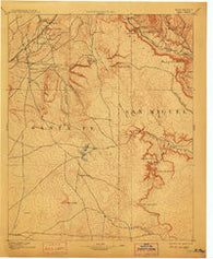 Lamy New Mexico Historical topographic map, 1:125000 scale, 30 X 30 Minute, Year 1894