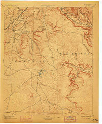 Lamy New Mexico Historical topographic map, 1:125000 scale, 30 X 30 Minute, Year 1894