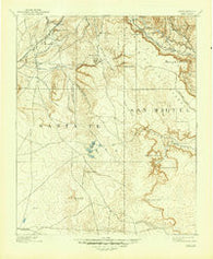 Lamy New Mexico Historical topographic map, 1:125000 scale, 30 X 30 Minute, Year 1894