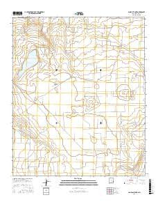 Lane Salt Lake New Mexico Current topographic map, 1:24000 scale, 7.5 X 7.5 Minute, Year 2017