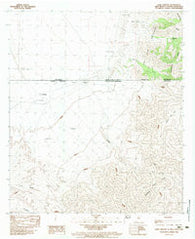 Lang Canyon New Mexico Historical topographic map, 1:24000 scale, 7.5 X 7.5 Minute, Year 1983