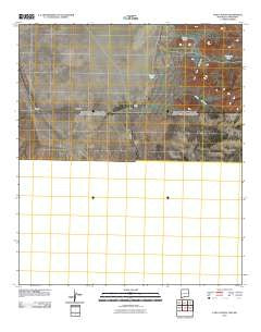 Lang Canyon New Mexico Historical topographic map, 1:24000 scale, 7.5 X 7.5 Minute, Year 2010