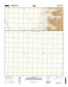 Lang Canyon New Mexico Current topographic map, 1:24000 scale, 7.5 X 7.5 Minute, Year 2017