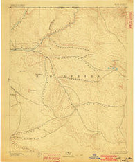 Largo New Mexico Historical topographic map, 1:250000 scale, 1 X 1 Degree, Year 1895