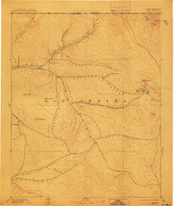 Largo New Mexico Historical topographic map, 1:250000 scale, 1 X 1 Degree, Year 1895