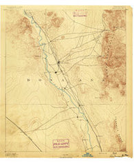 Las Cruces New Mexico Historical topographic map, 1:125000 scale, 30 X 30 Minute, Year 1891