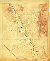 Las Cruces New Mexico Historical topographic map, 1:125000 scale, 30 X 30 Minute, Year 1893