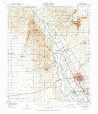 Las Cruces New Mexico Historical topographic map, 1:62500 scale, 15 X 15 Minute, Year 1941