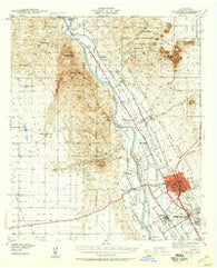 Las Cruces New Mexico Historical topographic map, 1:62500 scale, 15 X 15 Minute, Year 1941