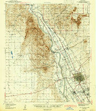 Las Cruces New Mexico Historical topographic map, 1:62500 scale, 15 X 15 Minute, Year 1943