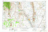 Las Cruces New Mexico Historical topographic map, 1:250000 scale, 1 X 2 Degree, Year 1955