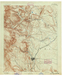 Las Vegas New Mexico Historical topographic map, 1:125000 scale, 30 X 30 Minute, Year 1891