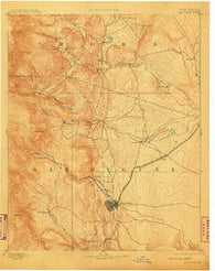 Las Vegas New Mexico Historical topographic map, 1:125000 scale, 30 X 30 Minute, Year 1893