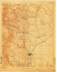 Las Vegas New Mexico Historical topographic map, 1:125000 scale, 30 X 30 Minute, Year 1893