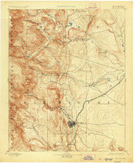 Las Vegas New Mexico Historical topographic map, 1:125000 scale, 30 X 30 Minute, Year 1893