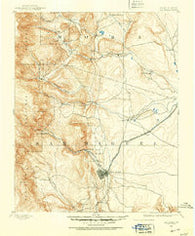 Las Vegas New Mexico Historical topographic map, 1:125000 scale, 30 X 30 Minute, Year 1889