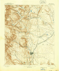 Las Vegas New Mexico Historical topographic map, 1:125000 scale, 30 X 30 Minute, Year 1893