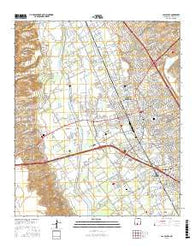 Las Cruces New Mexico Current topographic map, 1:24000 scale, 7.5 X 7.5 Minute, Year 2017