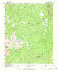 Latir Peak New Mexico Historical topographic map, 1:24000 scale, 7.5 X 7.5 Minute, Year 1963