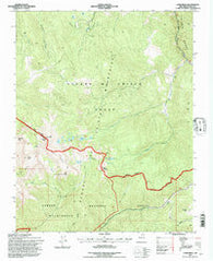 Latir Peak New Mexico Historical topographic map, 1:24000 scale, 7.5 X 7.5 Minute, Year 1995