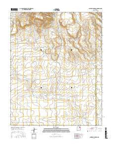 Lawrence Arroyo New Mexico Current topographic map, 1:24000 scale, 7.5 X 7.5 Minute, Year 2017