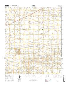 Lea New Mexico Current topographic map, 1:24000 scale, 7.5 X 7.5 Minute, Year 2017