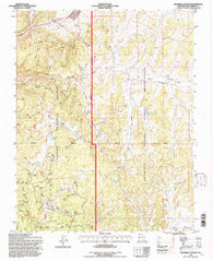 Leandro Canyon New Mexico Historical topographic map, 1:24000 scale, 7.5 X 7.5 Minute, Year 1995