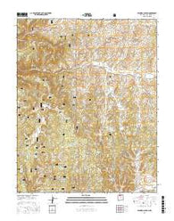 Leandro Canyon New Mexico Current topographic map, 1:24000 scale, 7.5 X 7.5 Minute, Year 2017