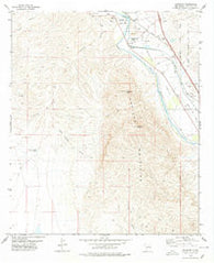 Leasburg New Mexico Historical topographic map, 1:24000 scale, 7.5 X 7.5 Minute, Year 1978