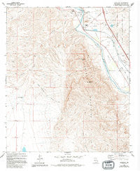 Leasburg New Mexico Historical topographic map, 1:24000 scale, 7.5 X 7.5 Minute, Year 1978
