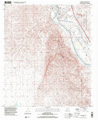 Leasburg New Mexico Historical topographic map, 1:24000 scale, 7.5 X 7.5 Minute, Year 1996