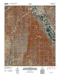 Leasburg New Mexico Historical topographic map, 1:24000 scale, 7.5 X 7.5 Minute, Year 2010