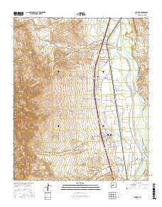 Lemitar New Mexico Current topographic map, 1:24000 scale, 7.5 X 7.5 Minute, Year 2017