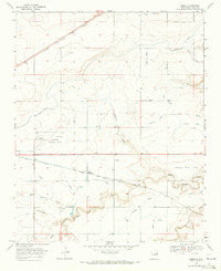 Lesbia New Mexico Historical topographic map, 1:24000 scale, 7.5 X 7.5 Minute, Year 1968