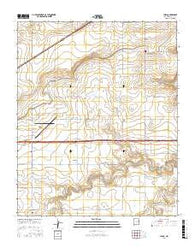 Lesbia New Mexico Current topographic map, 1:24000 scale, 7.5 X 7.5 Minute, Year 2017