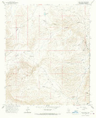 Lewis Peak New Mexico Historical topographic map, 1:24000 scale, 7.5 X 7.5 Minute, Year 1965