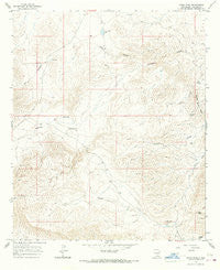 Lewis Peak New Mexico Historical topographic map, 1:24000 scale, 7.5 X 7.5 Minute, Year 1965