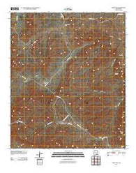 Lewis Peak New Mexico Historical topographic map, 1:24000 scale, 7.5 X 7.5 Minute, Year 2010