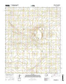 Lewiston Lake New Mexico Current topographic map, 1:24000 scale, 7.5 X 7.5 Minute, Year 2017