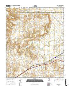Liberty Mesa New Mexico Current topographic map, 1:24000 scale, 7.5 X 7.5 Minute, Year 2017