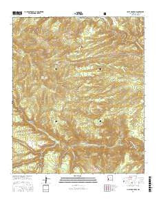 Lilley Mountain New Mexico Current topographic map, 1:24000 scale, 7.5 X 7.5 Minute, Year 2017