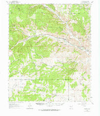 Lincoln New Mexico Historical topographic map, 1:62500 scale, 15 X 15 Minute, Year 1961