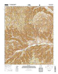 Lincoln New Mexico Current topographic map, 1:24000 scale, 7.5 X 7.5 Minute, Year 2013