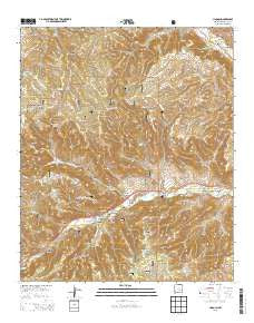 Lincoln New Mexico Current topographic map, 1:24000 scale, 7.5 X 7.5 Minute, Year 2013