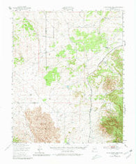 Little Black Peak New Mexico Historical topographic map, 1:62500 scale, 15 X 15 Minute, Year 1950